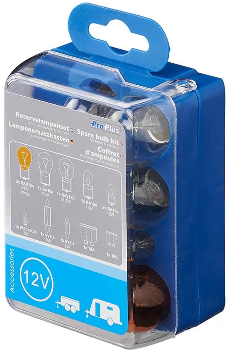 Juego de lámparas de repuesto Proplus - para remolque de caravana - iluminación de caravana - iluminación de remolque - luces traseras - 12 piezas