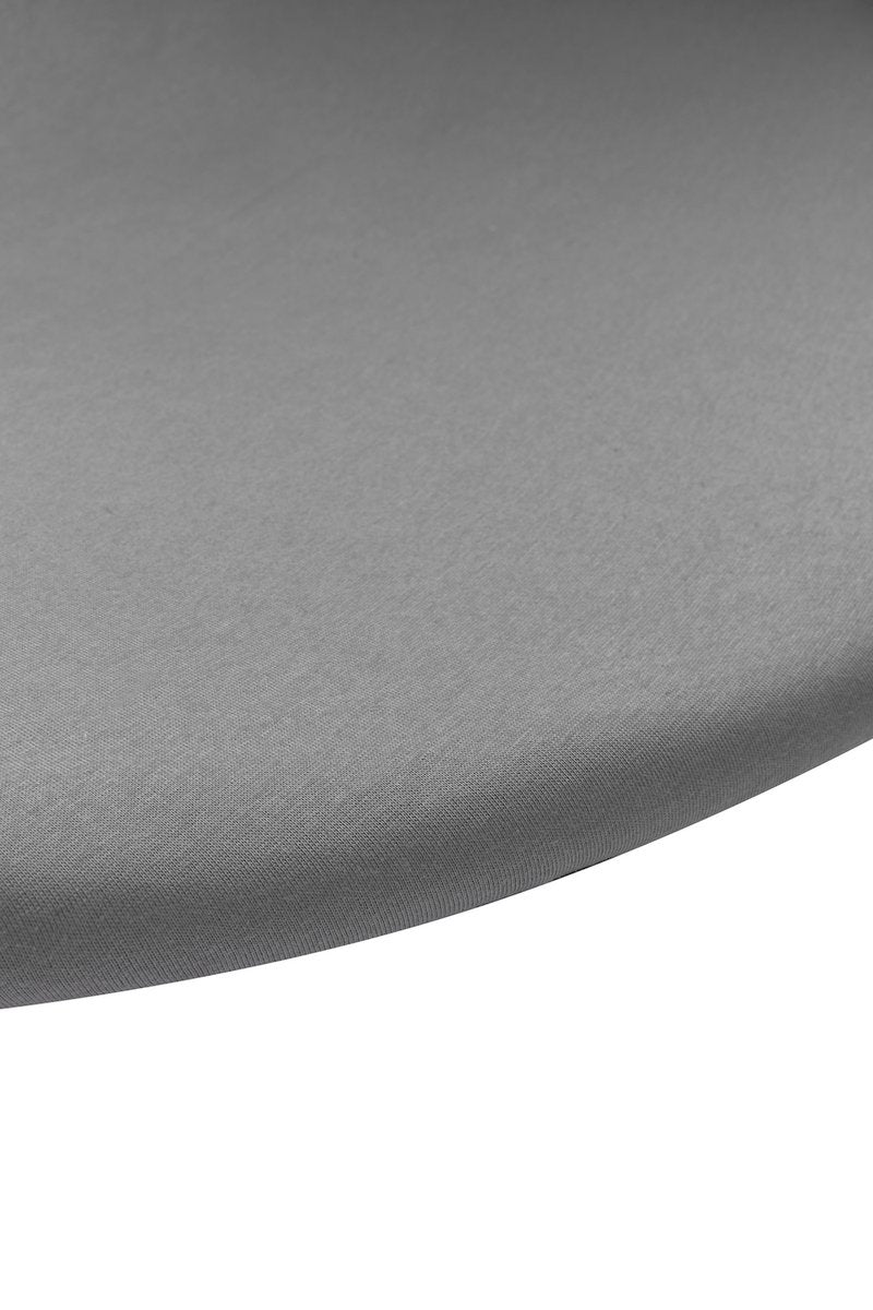 Meyco baby uni sábana ajustable colchón para parque infantil - gris - redondo 90 95cm