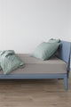 Casa de cama - jersey - sábana ajustable - 140x220 cm - gris topo