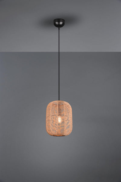Trio runa - lámpara colgante - negro mate - excl. 1xe27 40w