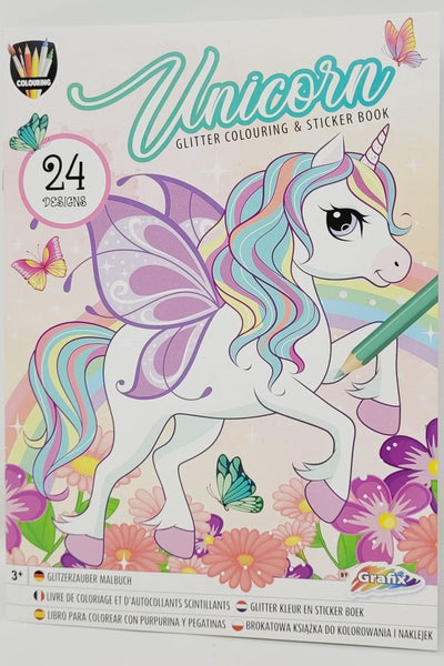 Creative Craft Group Glitter Color and Sticker Book Unicorn Mermaid