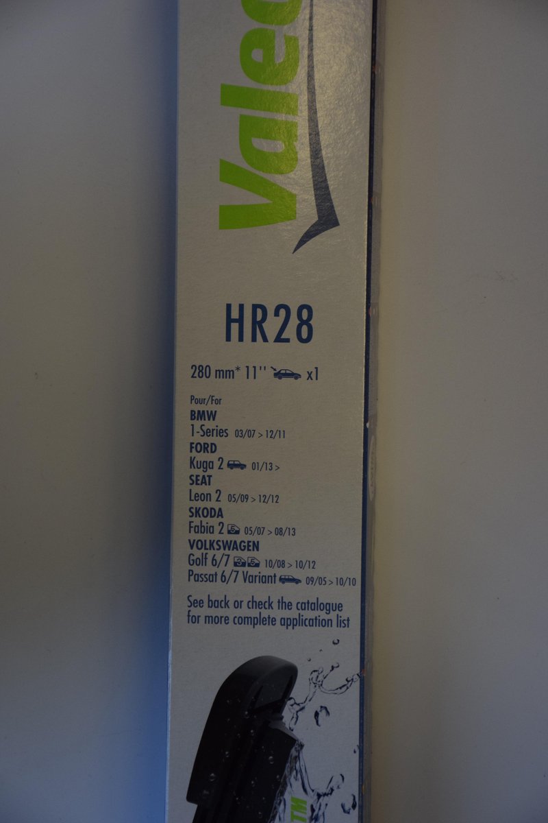 Valeo - limpiaparabrisas trasero hydroconnect hr28 - 28cm (1x)