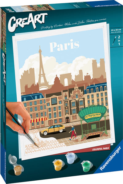 Ravensburger Creart Painting di Numero colorato Parigi