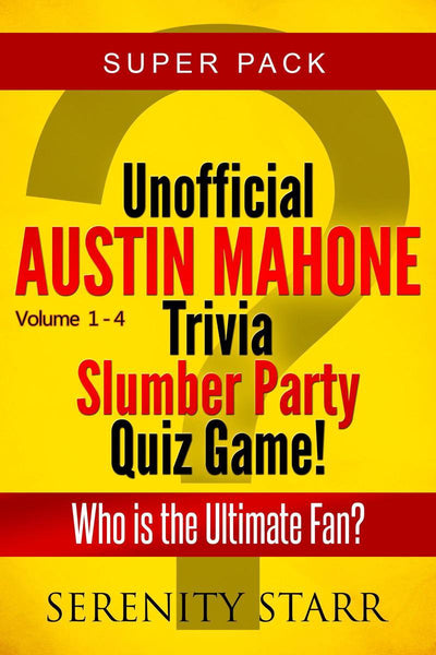 Ty no oficial austin mahone trivia slumber par quiz game super pack volúmenes 1-4