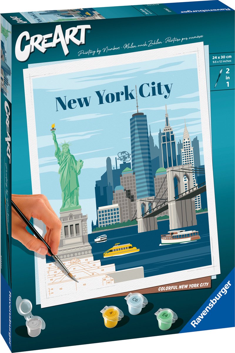 Ravensburger Creart Painting di Number Colorful York