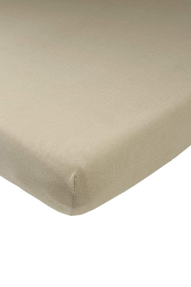 Lenzuolo con angoli per culla Meyco Baby Uni - tortora - 60x120 cm