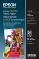 Papel fotográfico brillante Epson Value - 10x15cm - 20 hojas