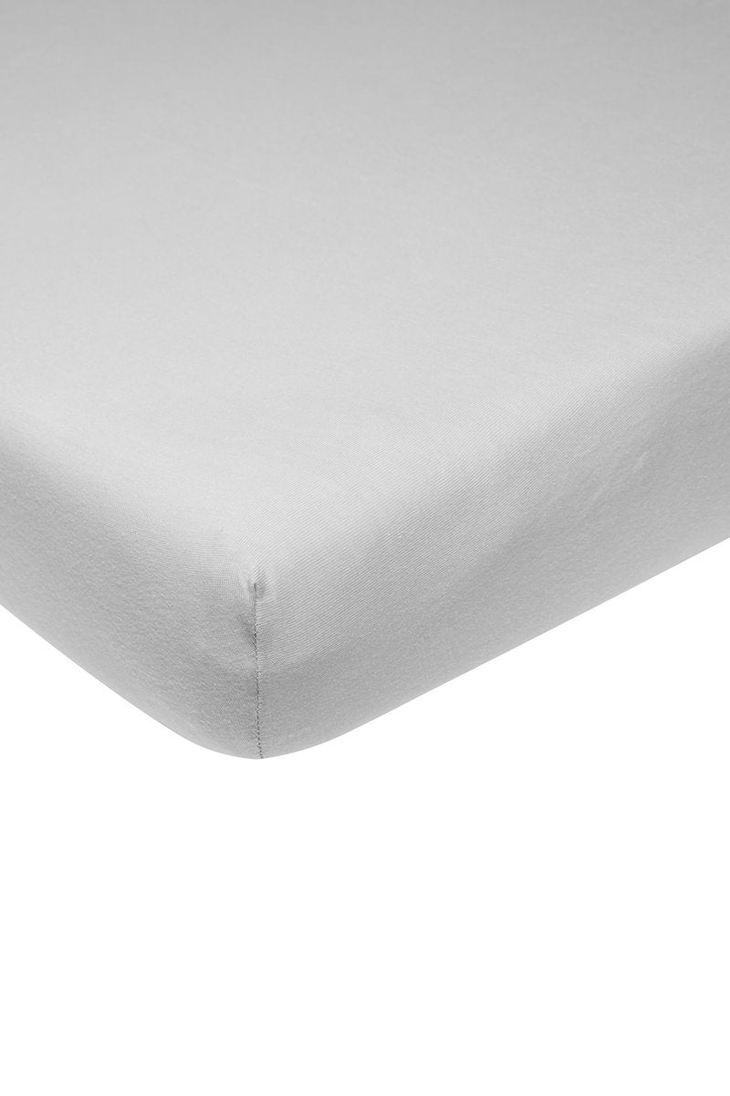 Meyco baby uni fitted sheet bed - light gray - 60x120cm