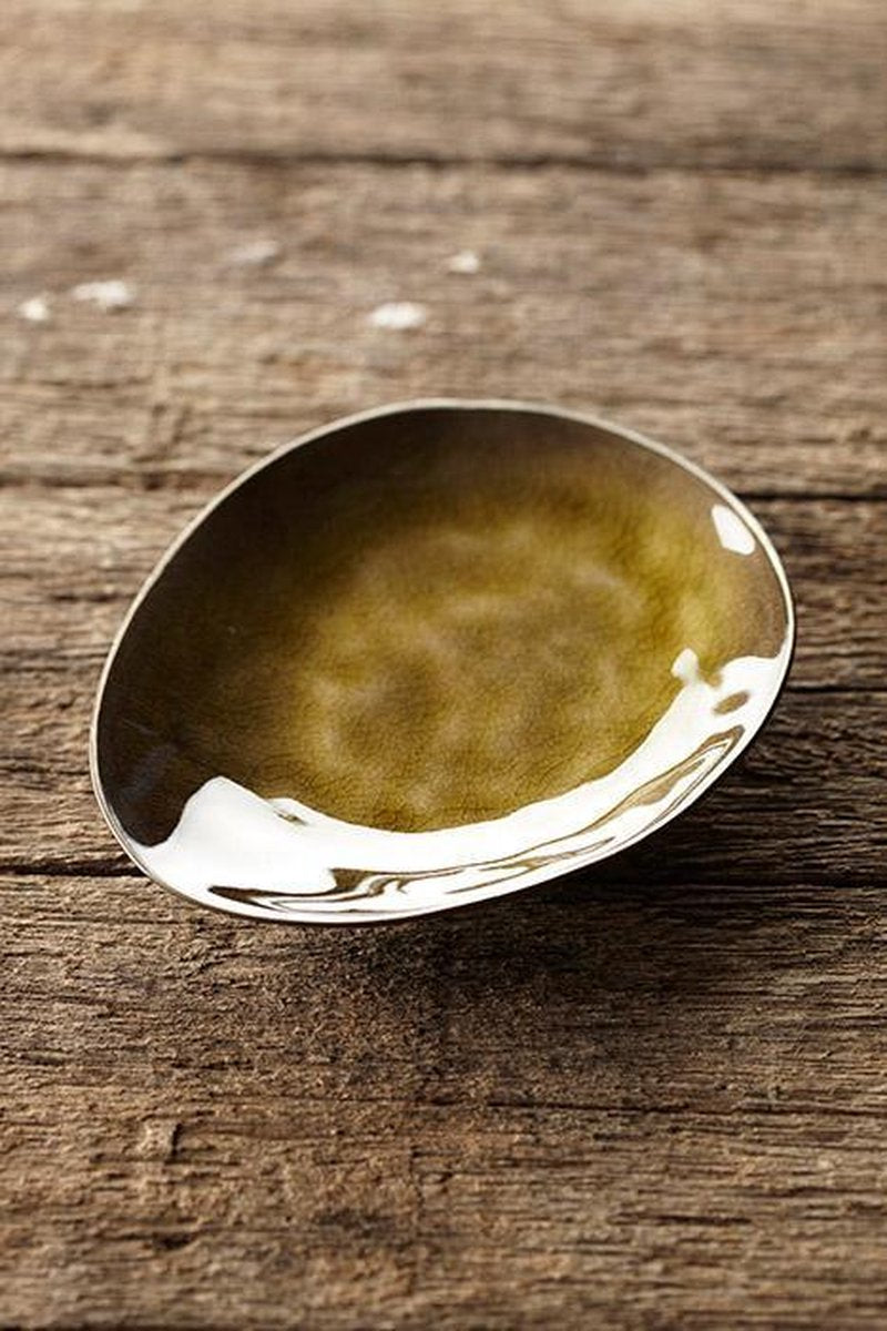 Serax - pascale naessens pure - piatto ovale m - verde - 2 pezzi