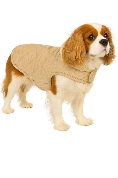 Abrigo para perros Flamingo – bonnie – abrigo para perros – chaquetas de invierno para perros – abrigo impermeable para perros – 40 cm – a:40cm b:34-40cm c:54-60cm – beige