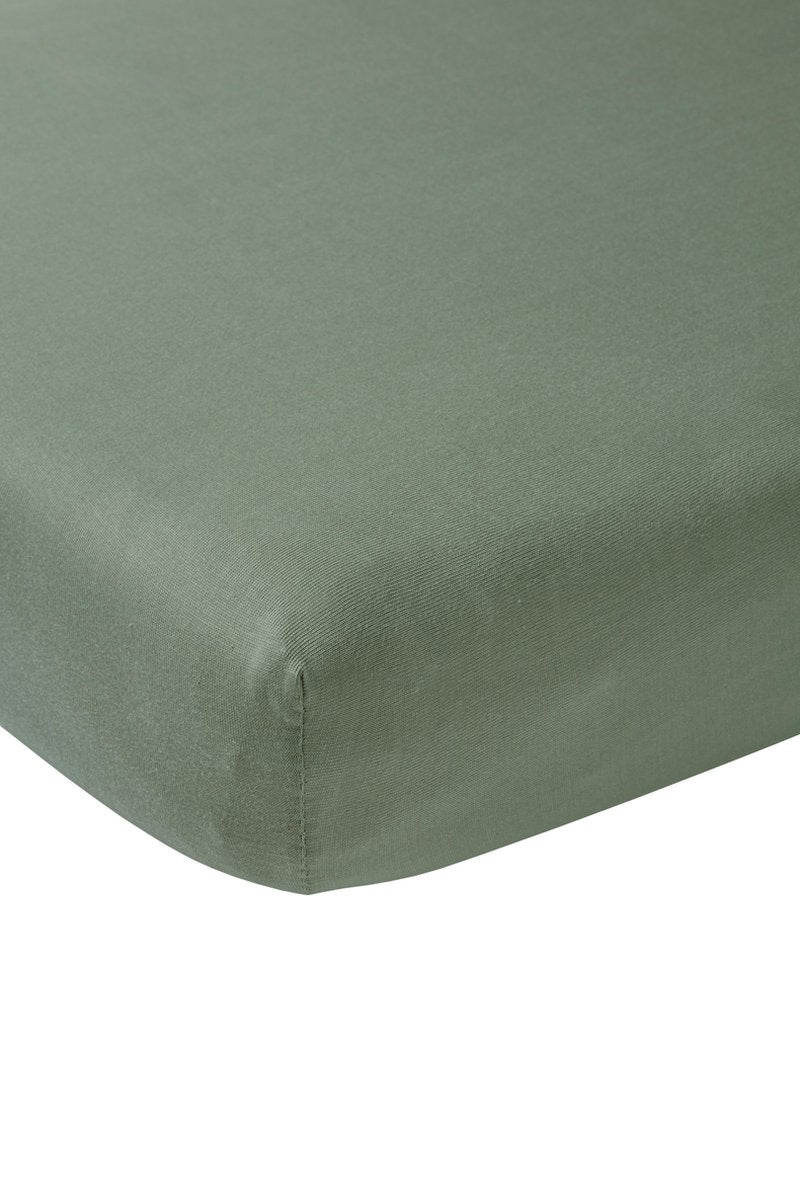 Meyco lenzuolo con angoli per culla Baby Uni - verde foresta - 40x80 90 cm
