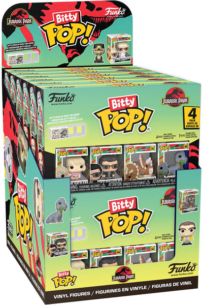 Funko asst bitty pop confezione da 4: Jurassic Park - 1 di 3 varianti - scatola cieca