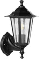 Lampada da parete Eglo laterna 4 - per esterni - 1 luce - nero - trasparente