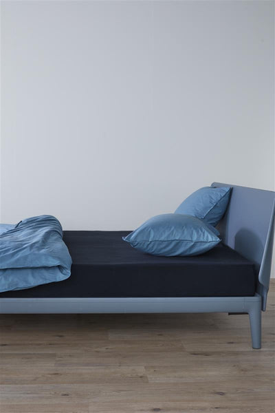 Beddinghouse - jersey - topper diviso - lenzuolo con angoli - 160x220 cm - blu navy