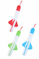 Lanciarazzi Eddy Toys - 37 cm - set lancio razzi con luce - razzo manuale per giochi all'aperto - 1 colore casuale