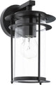 Eglo valdeo - iluminación exterior - ip44 - aplique - 1 luz - negro - transparente