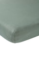 Lenzuolo con angoli Meyco per lettino junior - verde pietra - 70x140 150 cm