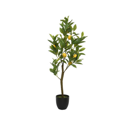 Decoris planta artificial limón 35x25x92cm