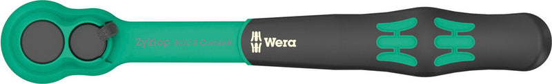 Wera 8010 b zyklop comfort ratel (zwart groen, met omschakelpal en 3 8 aandrijving)