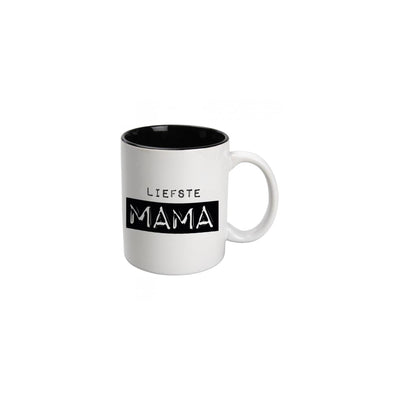 Paperdreams mok black white - mama