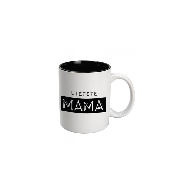 Taza Paperdreams negro blanco - mama
