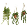Decoris pianta artificiale pensile in vaso h40cm 3 assortiti
