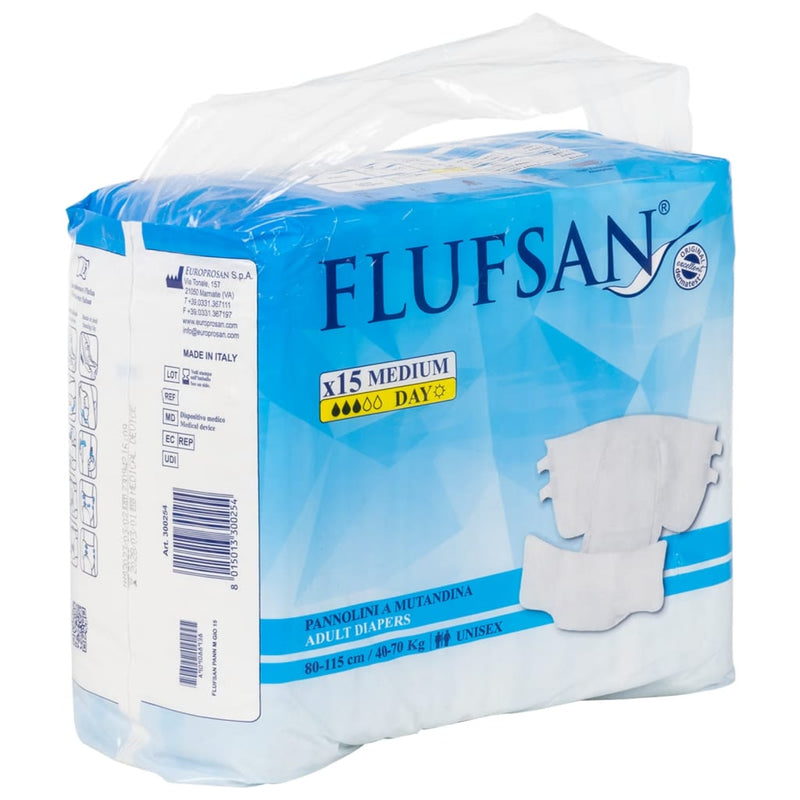 Vidaxl Flufsan Diaper incontente 15 pezzi M M M