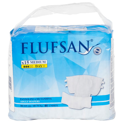 Vidaxl Flufsan Diaper incontente 15 pezzi M M M