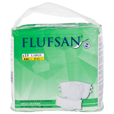 Vidaxl Flufsan Diaper incontente 15 ST Dimensioni L