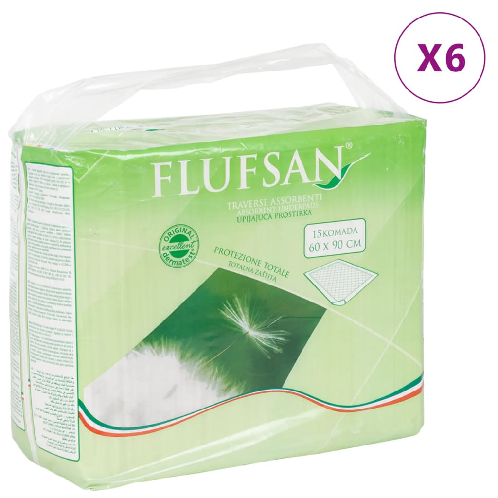 Vidaxl Flufsan Incontinenza onderlagger 90 St 60x90 cm
