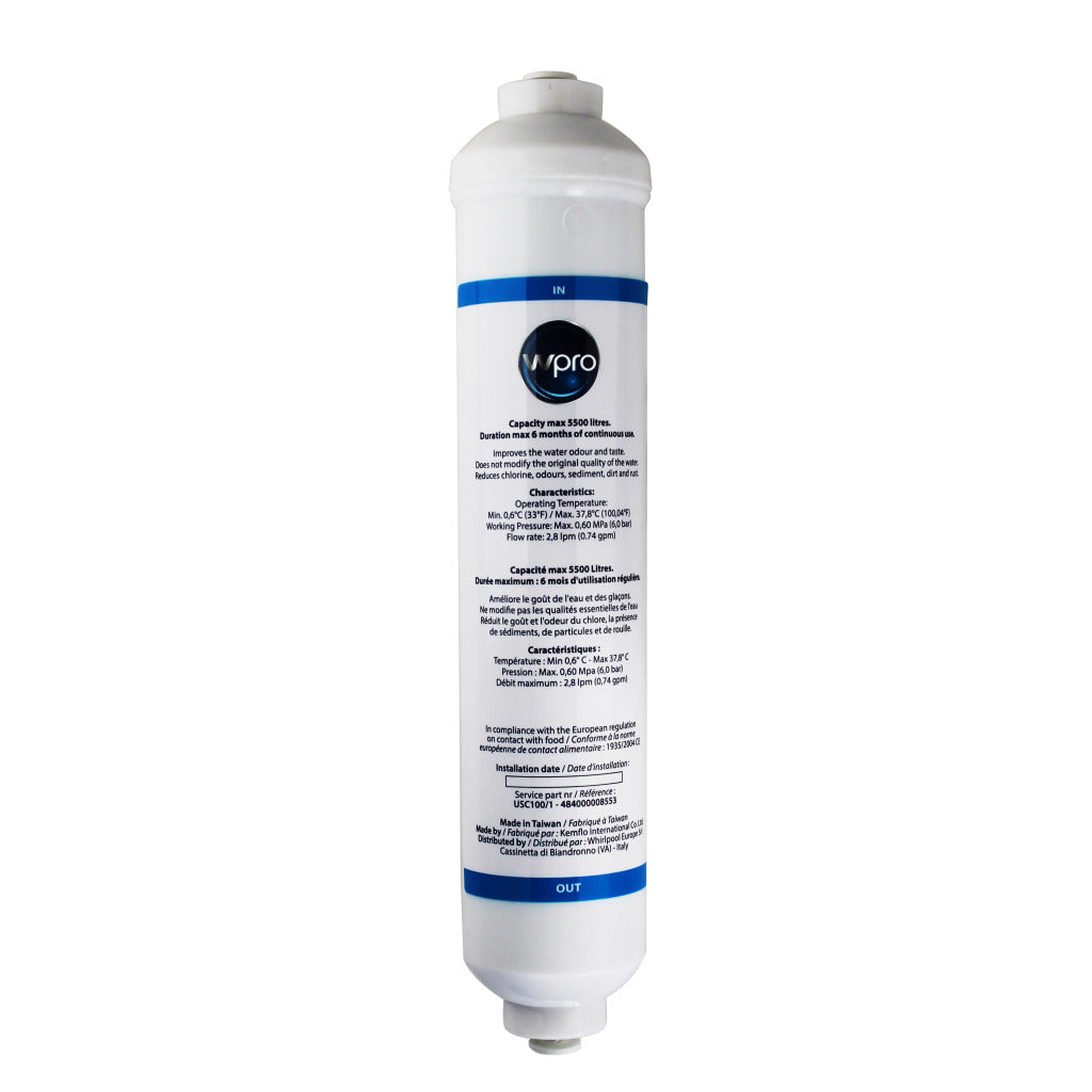 WPRO WPRO USC100 Filtro dell'acqua