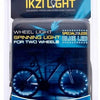 Wielverlichting IKZI voor 2 wielen - blauwe leds
