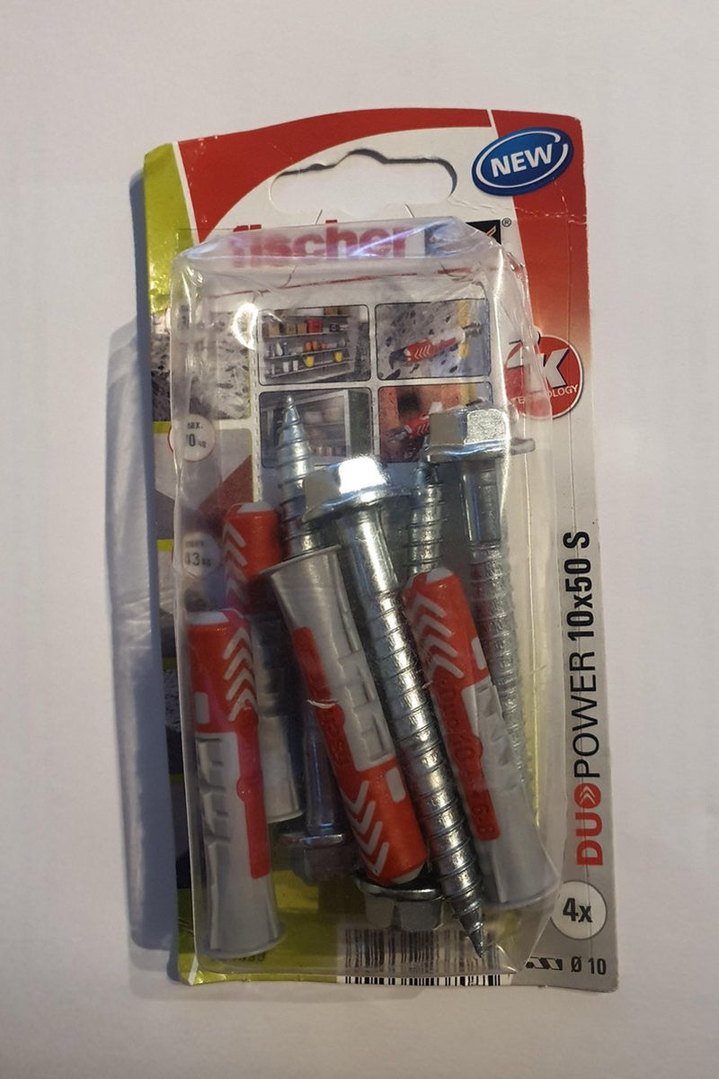 Fischer 534999 duopower 10 x 50 s k nv set di connettori 50 mm 10 mm 1 set(i)