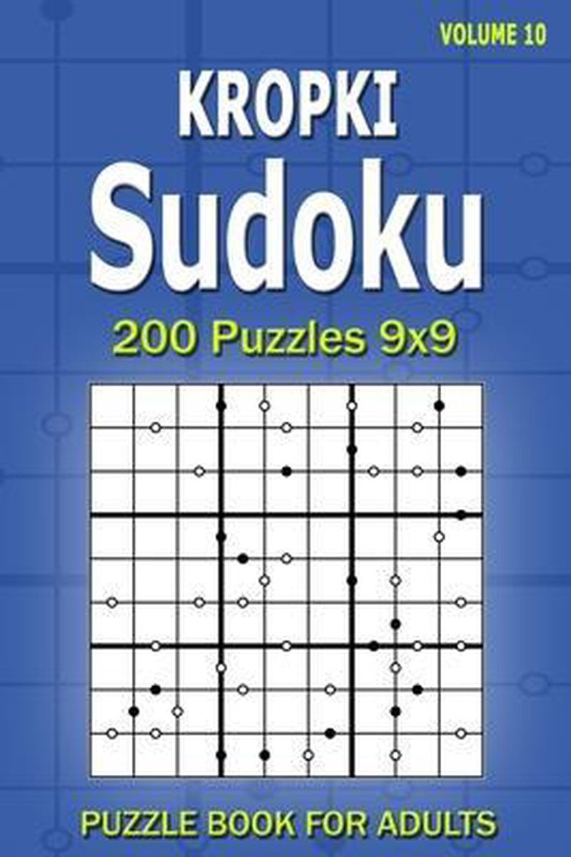 Libro de sudokus Kropki para adultos.