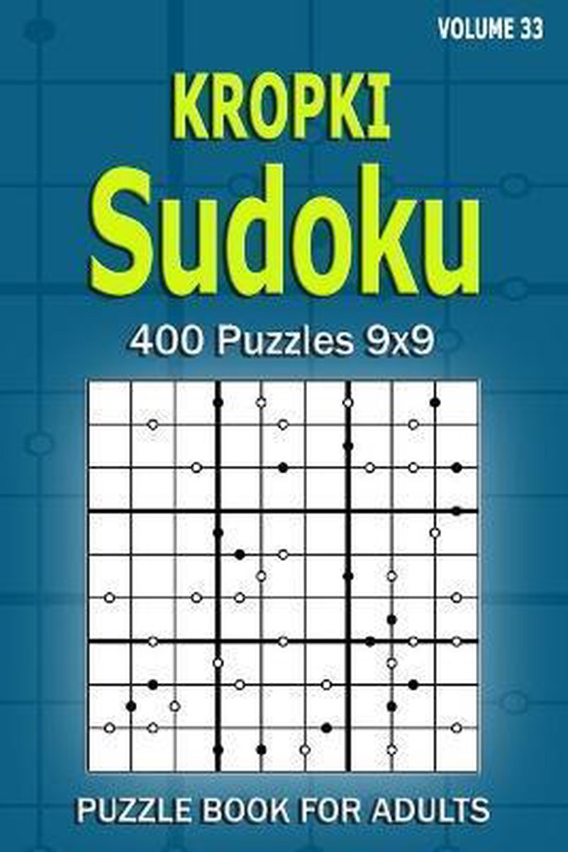 Libro de sudokus Kropki para adultos.