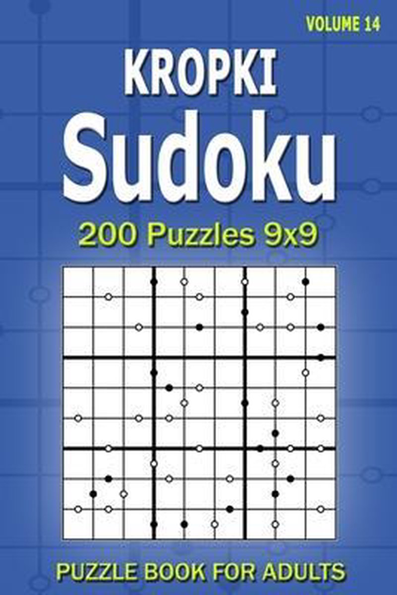 Libro de sudokus Kropki para adultos.