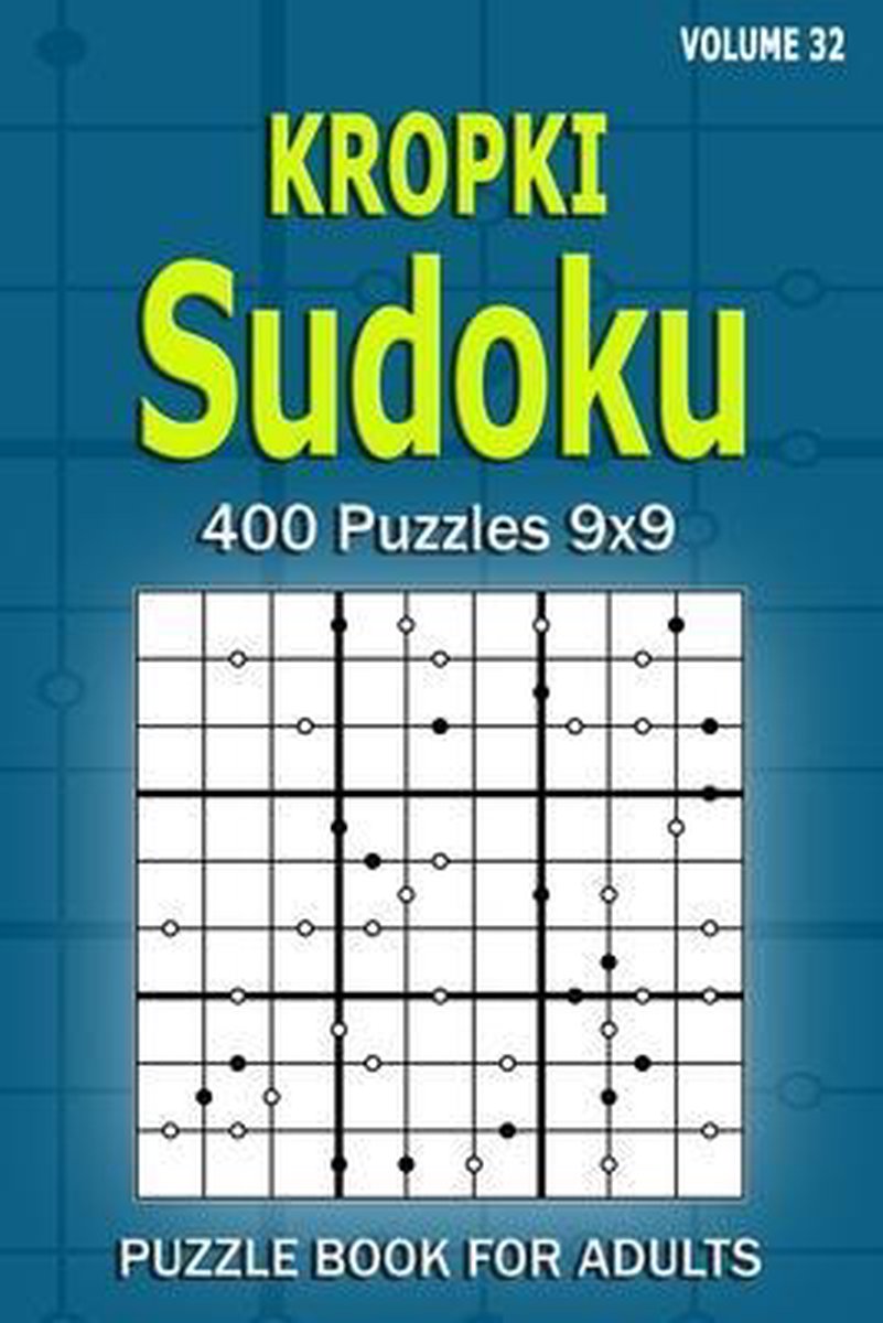 Libro de sudokus Kropki para adultos.