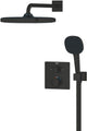 Grohe quickfix precision inbouw douchesysteem - vierkant opbouwdeel - matte black