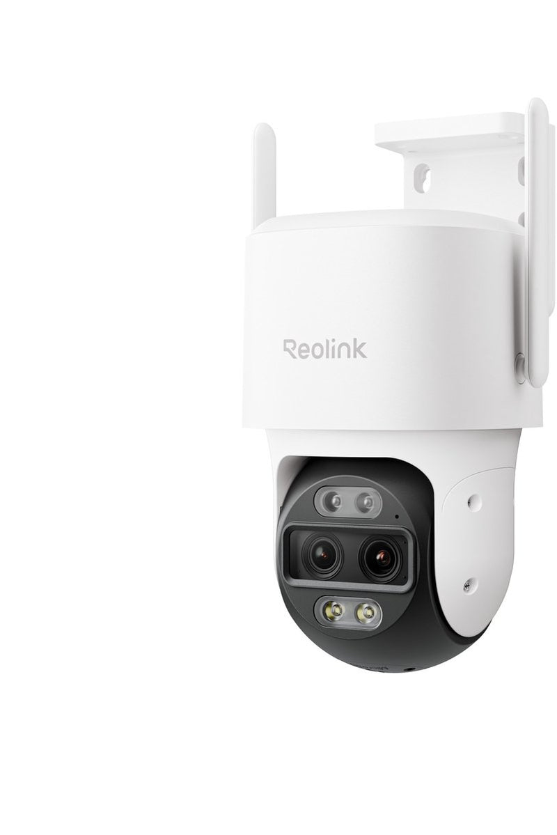 Cámara exterior Reolink 4K de doble lente - WiFi 2.4 5 GHz - seguimiento automático de zoom - giro horizontal - búsqueda de vídeo por IA - trackmix serie W760