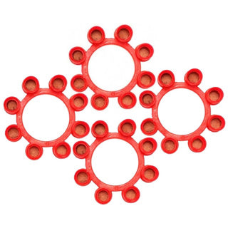 Johntoy klappertjes 8 shots met 12 ringen op kaart