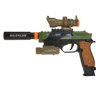 Toi-Toys Alfafox gun militarily with light and sound and flashlight