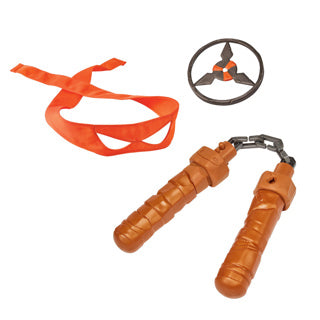 Boti adolescente mutante tortugas ninja michelangelo nunchaku set