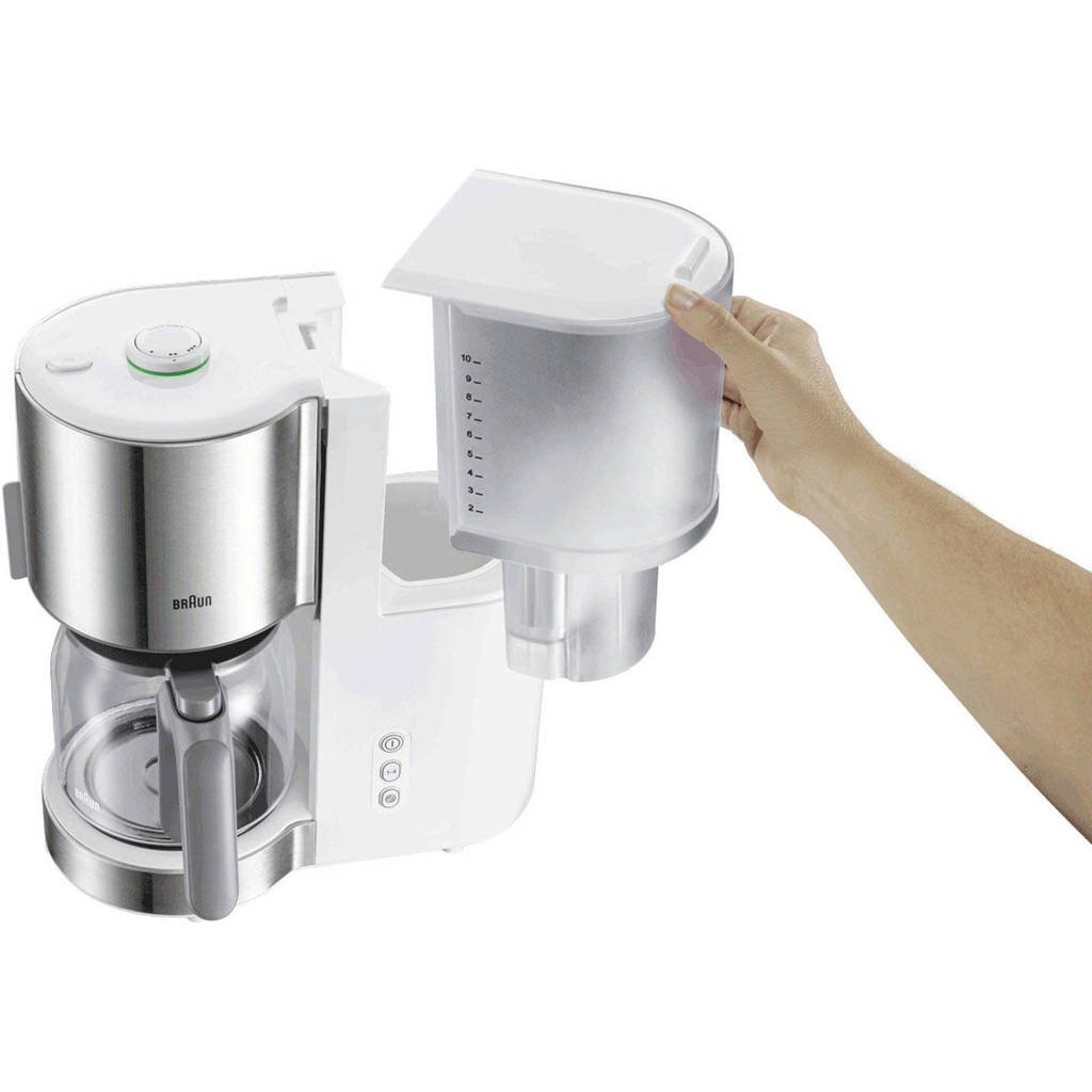 Braun KF5120WH Cafetero de acero inoxidable White