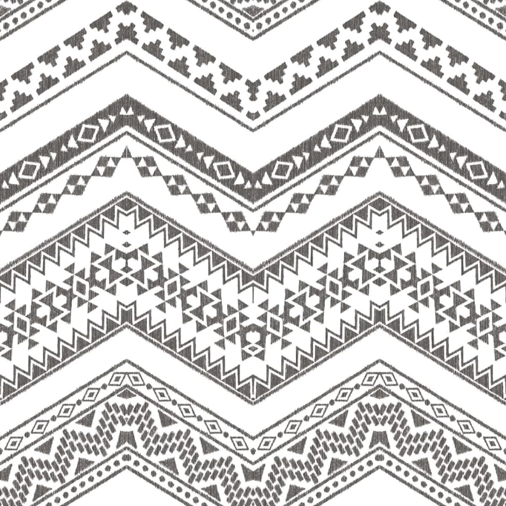 Noordwand Noordwand Wallpaper Urban Friends Coffee Etnico White and Black