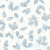 Noordwand behang evergreen leaves wit en blauw