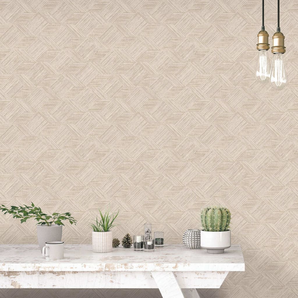 Noordwand Evergreen Waller Wicker Beige natural