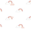 Noordwand Wallpaper Noordwand Baby Rainbows bianco e rosa