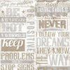 Noordwand Wallpaper Noordwand Friends Coffee parole e lettere metalliche e beige