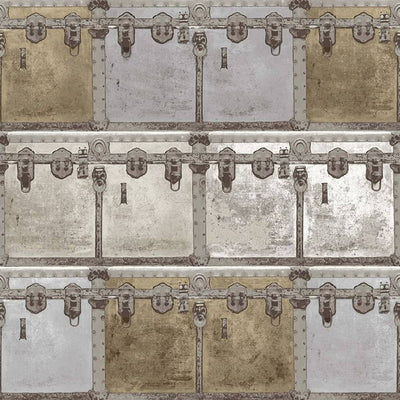 Noordwand Wallpaper Noordwand Friends Caffetterie e serrature metalliche e grigie