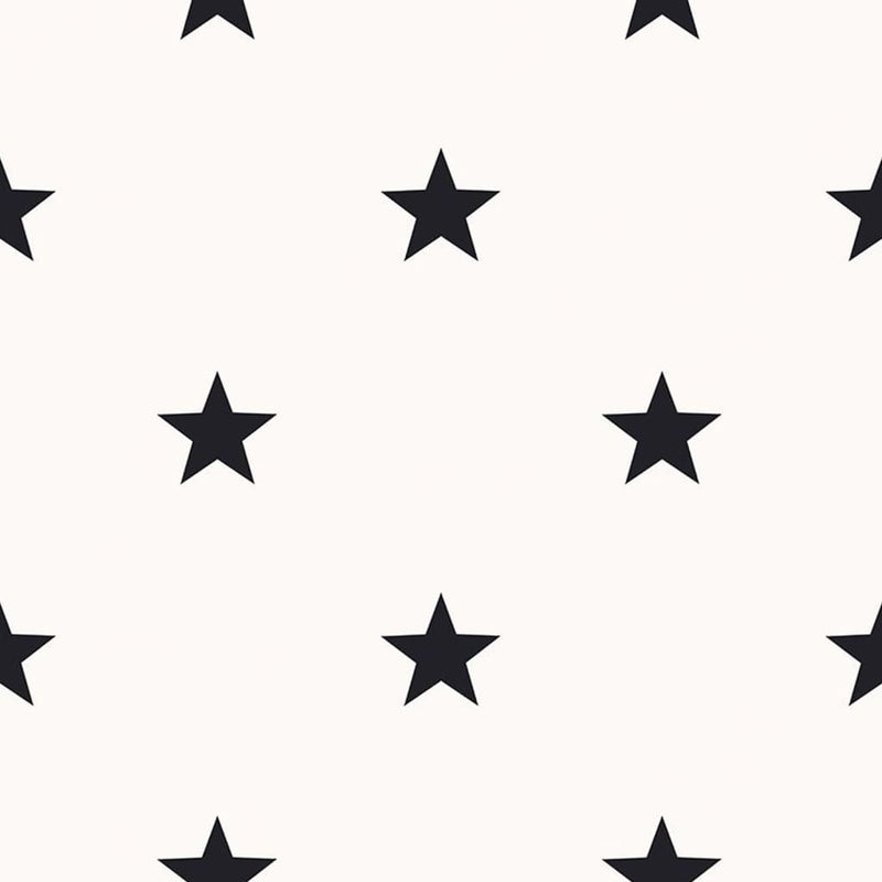Noordwand behang friends coffee little stars zwart en wit